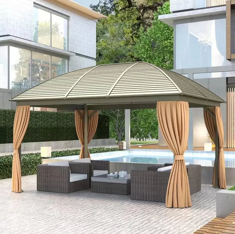 Good Price Aluminum gazebos pavilions outdoor grand patio 10x13 gazebo for patios outdoor