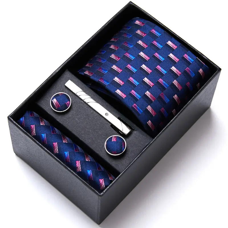 Custom Logo Necktie Gift Box Silk Ties for Mens