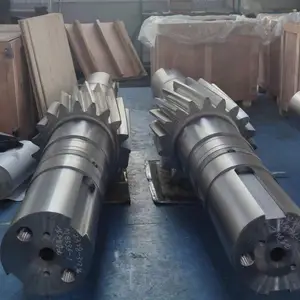 Factory CUSTOM High Quality Large Module Helical Gear Rotary Kiln Cement Dryer Main Big Gear Shaft