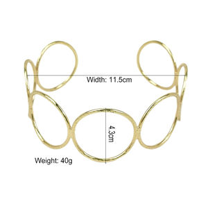 قلادة نسائية مصنوعة من خليط معدني, قلادة نسائية مصنوعة من خليط معدني ، قلادة عنق على شكل سلسلة ، قلادة عنق معدنية عتيقة مستديرة ، قلادة مجوهرات بتصميم هندي باللون الذهبي - Product Image 6