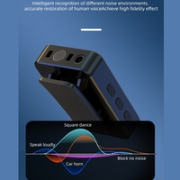 Micrófono Lavalier Inalámbrico Cardioide 4 en 1 SX13 con 4 Micrófonos con Cancelación de Ruido para iPhone/Android/PC Tipo-C, Podcast y Vlogging