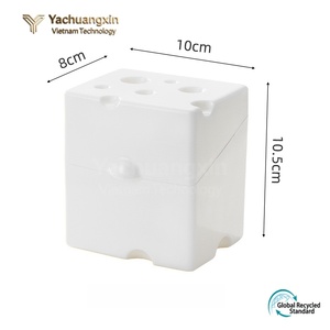 Yellow Plastic <b>Cheese</b> <b>Storage</b> Box With Flip Lid And Partitioned Compartments For Kitchen Use - Product Image 5