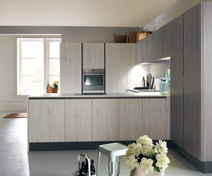 Meubles de cuisine commerciaux <span class=keywords><strong>pour</strong></span> hôtels, menuiserie, placage hôtelier, placage naturel, tambour, comptoir en marbre artificiel, charnière - Product Image 1