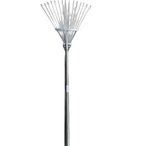 Autre râteau à feuilles à 22 dents, tête en acier, outil agricole de jardinage, râteau à foin multi-dents pour usage agricole - Product Image 1