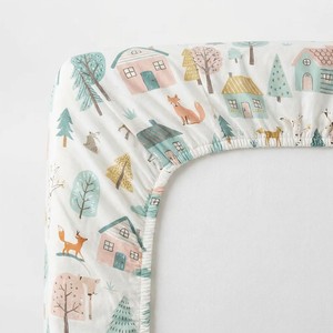 Drap de lit bébé en coton biologique GOTS, imprimé animal, doux, respirant, drap-housse pour matelas, drap de lit bébé pour la literie de la chambre d'enfant - Product Image 4