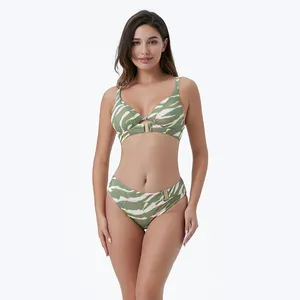 Bikini 2 Piece Swimsuit Supplier Cutout Top Bikini Custom Bathing Suit Women Swimwear