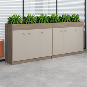 Estantería Moderna Abierta de Madera y Vidrio con 2 Puertas para Archivos, Ideal para Escuelas, Talleres y Hoteles - Product Image 2