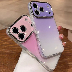 เคสโทรศัพท์มือถือ Senyork สีไล่ระดับแบบมันเงา สำหรับ iPhone 13 14 15 16 17 pro max พร้อมหน้าต่างขนาดใหญ่ป้องกันเลนส์ ฝาหลัง - Product Image 6