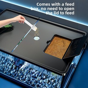 Couverture d'<span class=keywords><strong>aquarium</strong></span> transparente en ABS/acrylique pour espèces d'<span class=keywords><strong>eau</strong></span> <span class=keywords><strong>douce</strong></span> et d'<span class=keywords><strong>eau</strong></span> salée, pour la maison, le salon, petit aménagement paysager de luxe, qualité supérieure - Product Image 5