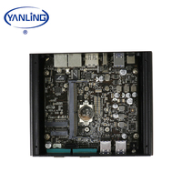 Dernière Intel Core I7 Processeur 4 * USB3.0 Système Barebone Ordinateur De Bureau, NUC Mini PC Sans Ventilateur 12 V