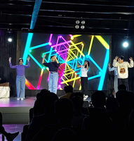 Sala de reuniones P1.53 P1.86 P2 P2.5 Panel Led Pantallas de pared de video Programable Para Discoteca Eventos