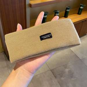 Knitted <b>Stretchy</b> Fashion Decorative Hair Band for Ladies Casual Sports Headscarf with Wide Edge for Daily Autumn/Winter Wear - Product Image 4