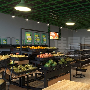 Nuovo Design Espositore in Legno per Frutta e Verdura Scaffali per Supermercato - Product Image 6
