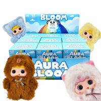 ODM Boîte mystère de figurines en peluche personnalisées avec visage en vinyle, porte-clés animal à yeux mobiles, porte-clés Capybara mignon, peluche de collection, cadeau