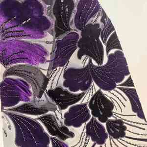 <span class=keywords><strong>2025</strong></span> mới flannel lót Ren Vải đầy đủ chiều rộng thêu lưới sequin bướm thêu ren vải - Product Image 1