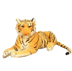Guangzhou personnaliser bon prix jouets poupée tigre lion en peluche poupée enfants jouet jouets étranges pour la maison statue tigre animal