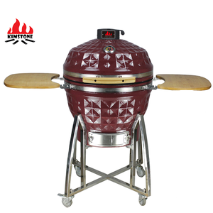 24 Inch Ceramic Smoker Kamado Auplex  BBQ Grill Large kamado Cermico Japons Kamado Supply with  Ash Removal <span class=keywords><strong>Pan</strong></span> - Product Image 4