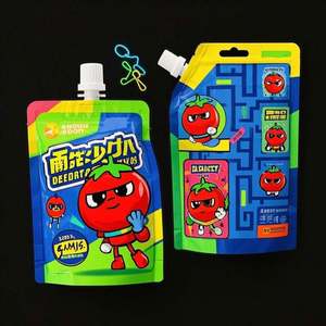 Pochette de ketchup personnalisée à double buse AR jeu sac à bec réutilisable à collectionner pour enfants étanche à l'eau plat bière boissons repas fête - Product Image 6