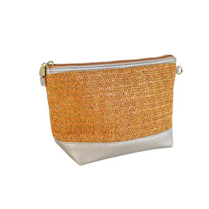 <b>woven</b> <b>straw</b> make up <b>bags</b> large capacity eco-friendly cosmetic <b>bag</b> <b>Straw</b> organizer <b>bag</b> with <b>straw</b> bottom - Product Image 4