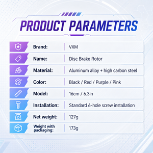 VXM 6螺栓铝合金浮动式刹车盘空心散热耐磨山地车刹车盘配件 - Product Image 2