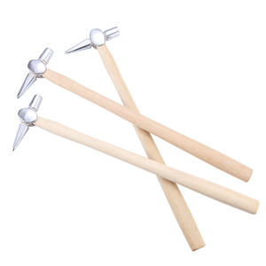 Martillo de Inspección Lanbaolu 100 300g con Mango de Madera, Cara Redonda, Acero 45, Grado Industrial, para Uso en Barcos y Ferrocarriles - Product Image 5