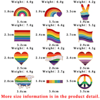 Broches en émail personnalisées LGBTQ, drapeau arc-en-ciel, broche drapeau lesbien, gay, pansexuel, assexuel, bisexuel, transgenre, symbole cœur, bijoux