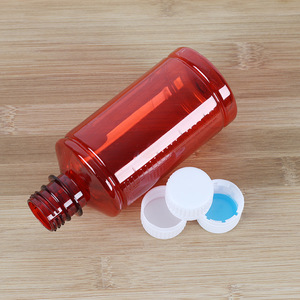 250ml transparent plastic <b>bottles</b> with caps, <b>small</b>-mouth, round, food-grade, thickened dispensing <b>bottles</b>. - Product Image 2