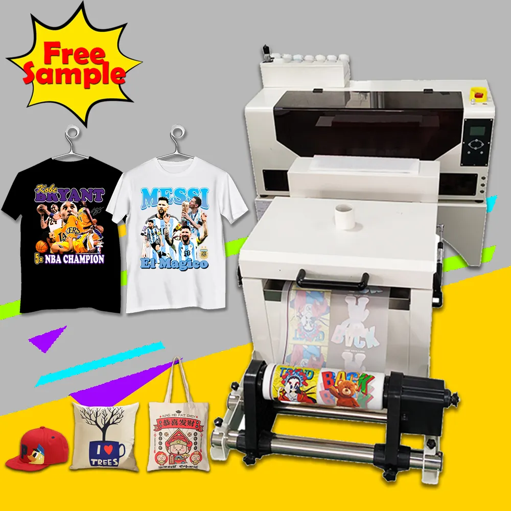 HJD Factory Direct 30cm DTF Printer With Powder Oven Direct To Film Digital Inkjet A3 DTF Printer For DIY T-shirt Printing