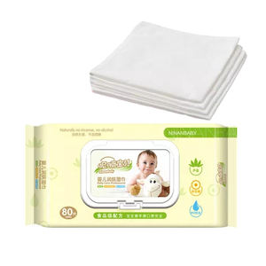 <span class=keywords><strong>Toalla</strong></span> húmeda para bebé amigable con la piel con fragancia, 40GSM no tejido 15*20cm 80 toallitas faciales de succión Anhow para bebé - Product Image 5