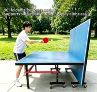 Table de ping-pong mobile d'intérieur commerciale, plateau à épaisseurs multiples, couleur personnalisée pour projet de gymnase, commande en grande quantité