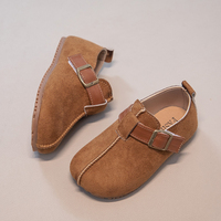 Mocassins à bout rond pour enfants, chaussures de marche quotidiennes à semelle souple antidérapante pour garçons et filles, vente en gros