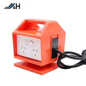 Taşınabilir güç dağıtım küçük elektronik muhafaza kutusu, turuncu Mini taşınabilir dağıtım kutusu