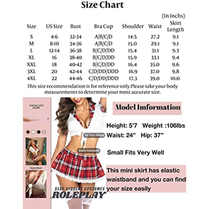 Livraison immédiate Lingerie d'écolière pour femmes Roleplay Lingerie Set Sexy Student Costumes - Product Image 3