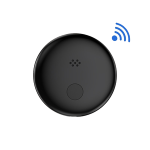 <b>Mini</b> Round <b>Tracker</b> White Black Plastic App Control GPS Location Key Ring Device - Product Image 3