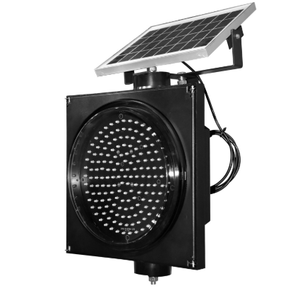 Señal de desaceleración de carretera, luz led solar de advertencia de tráfico, amarilla, parpadeante, roja, lenta, 300mm - Product Image 5