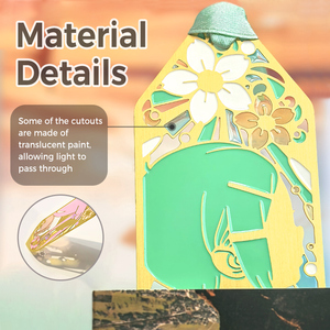 Marcapáginas de Metal Personalizados <span class=keywords><strong>con</strong></span> Diseño de Anime, Marcapáginas de Latón <span class=keywords><strong>con</strong></span> Esmalte de Vidrio Hueco y Cinta, Marcapáginas de Dibujos Animados Personalizados - Product Image 3