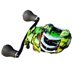 En gros JY Fishing Moulinet <span class=keywords><strong>de</strong></span> pêche Baitcasting étanche Vert camouflage 7.2:1 18+1 BB - Product Image 1