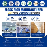 Hilo Dental Ecológico al por Mayor con Etiqueta Privada, Envasado Individualmente, Palillos de Dientes en Caja, Venta al por Mayor