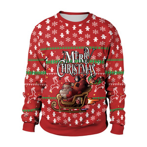 Custom Fully Knitted Unisex <strong>Cheap</strong> <strong>Christmas</strong> <strong>Jumper</strong> Jacquard Funny Xmas Pullover Recyclable Polyester Ugly <strong>Christmas</strong> Sweatshirt - Product Image 2
