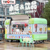 Véritable Camion Remorque Alimentaire Mobile Bar, Bière, Crème Glacée, Conforme aux Normes, Chariot de Vente en Acier Inoxydable pour Hot-Dogs, Pizzas – Petite Remorque