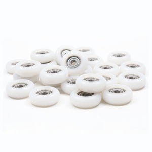 Cajones Rodamientos de acero inoxidable 626ZZ Rodamientos de rodillos de nailon blanco <span class=keywords><strong>para</strong></span> puerta corredera Ventana Gabinete Poleas de rueda de rodillos - Product Image 4