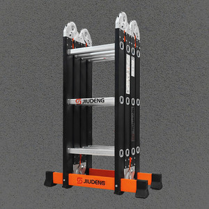 Échelle transformable multifonction <span class=keywords><strong>8</strong></span>-en-1 en acier au carbone, certifiée EN131 - Product Image 1