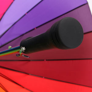 <span class=keywords><strong>Parapluie</strong></span> samouraï Long en cuir arc-en-ciel 24K, nouveau design 2020, coupe-vent pour hommes et femmes - Product Image 5