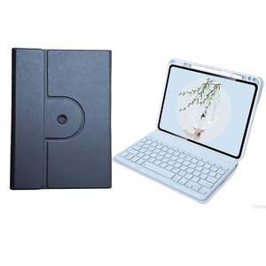 Funda Protectora 360 para <span class=keywords><strong>Huawei</strong></span> <span class=keywords><strong>MatePad</strong></span> <span class=keywords><strong>10.4</strong></span>/Honor V6/V7-<span class=keywords><strong>10.4</strong></span> °   Funda Giratoria de PU y TPU para Teclado de PC con Función de Reposo - Product Image 2