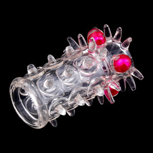 Anneau de pénis perlé en cristal multicolore en ABS souple, jouet érotique pour adultes, pour couples, amélioration sexuelle - Product Image 1