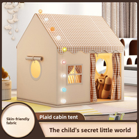 Tente d'été intérieure en tissu polyester pour enfants, château de jeu pour filles et garçons, lit de rêve de princesse, base secrète détachable