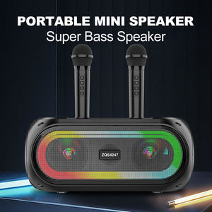 25W Máy Karaoke với 2 micro không dây hệ thống PA hát từ xa loa không dây di động với đèn <span class=keywords><strong>LED</strong></span> cho bữa tiệc - Product Image 2