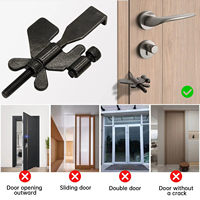 Serrure de porte en alliage de zinc, verrou de sécurité supplémentaire, antivol, pour la sécurité en voyage, verrou de porte intérieure pour maisons, appartements, hôtels