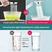 Pommeau de Douche Filtrant Pressurisé avec Chauffe-Eau Intégré et Purificateur d'Eau Domestique – Élimination du Chlore, Antibactérien, Apaisant pour la Peau, Style Chinois