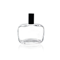 Bouteille de parfum en verre à base lourde de luxe 80ml Parfum Botol 30ml Vaporisateur de parfum en verre vide avec bouchon personnalisé